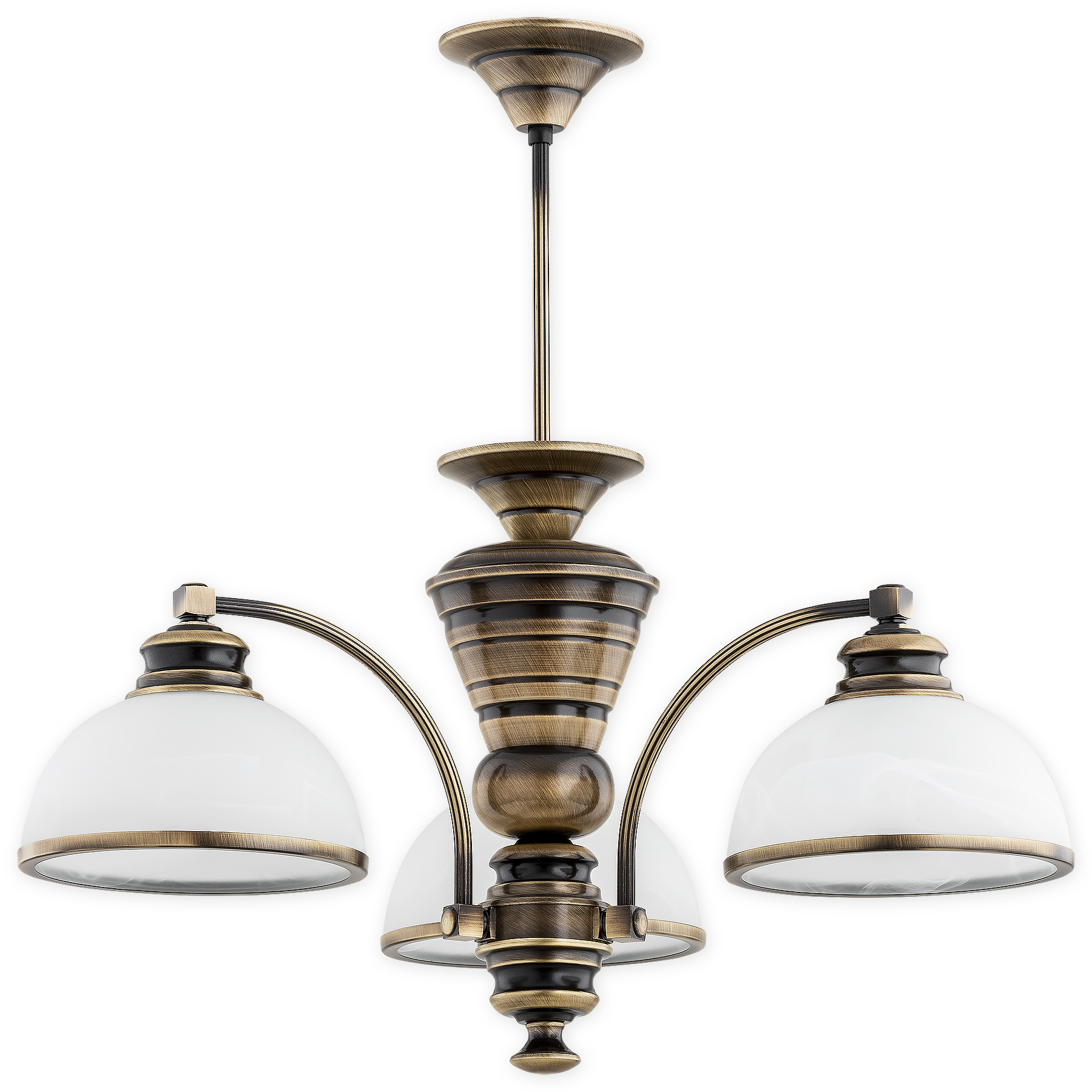 Żyrandol Lemir Pelion 3xE27 patyna salon