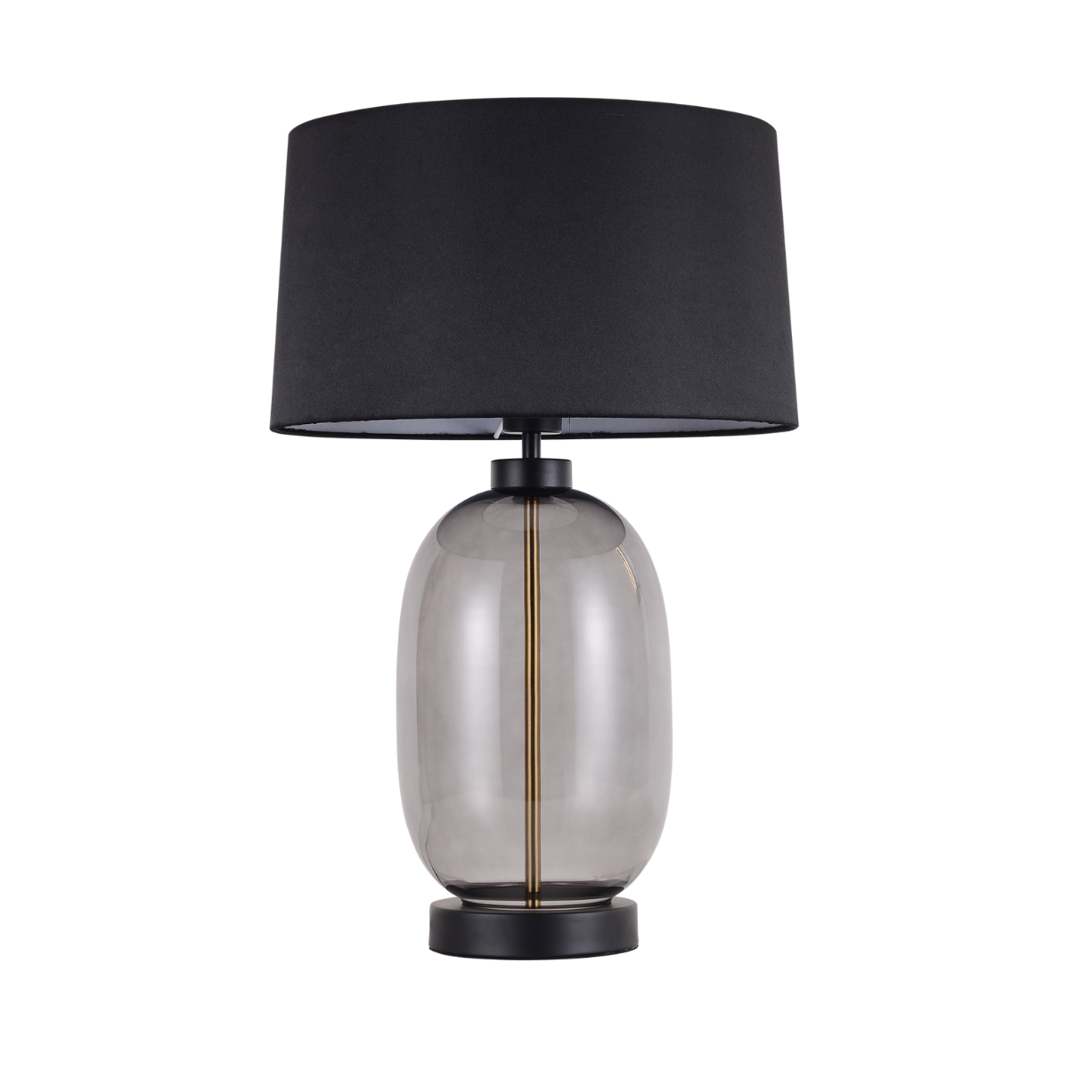 Lampa biurkowa Light Prestige Amur dymna 1xE27 szklana