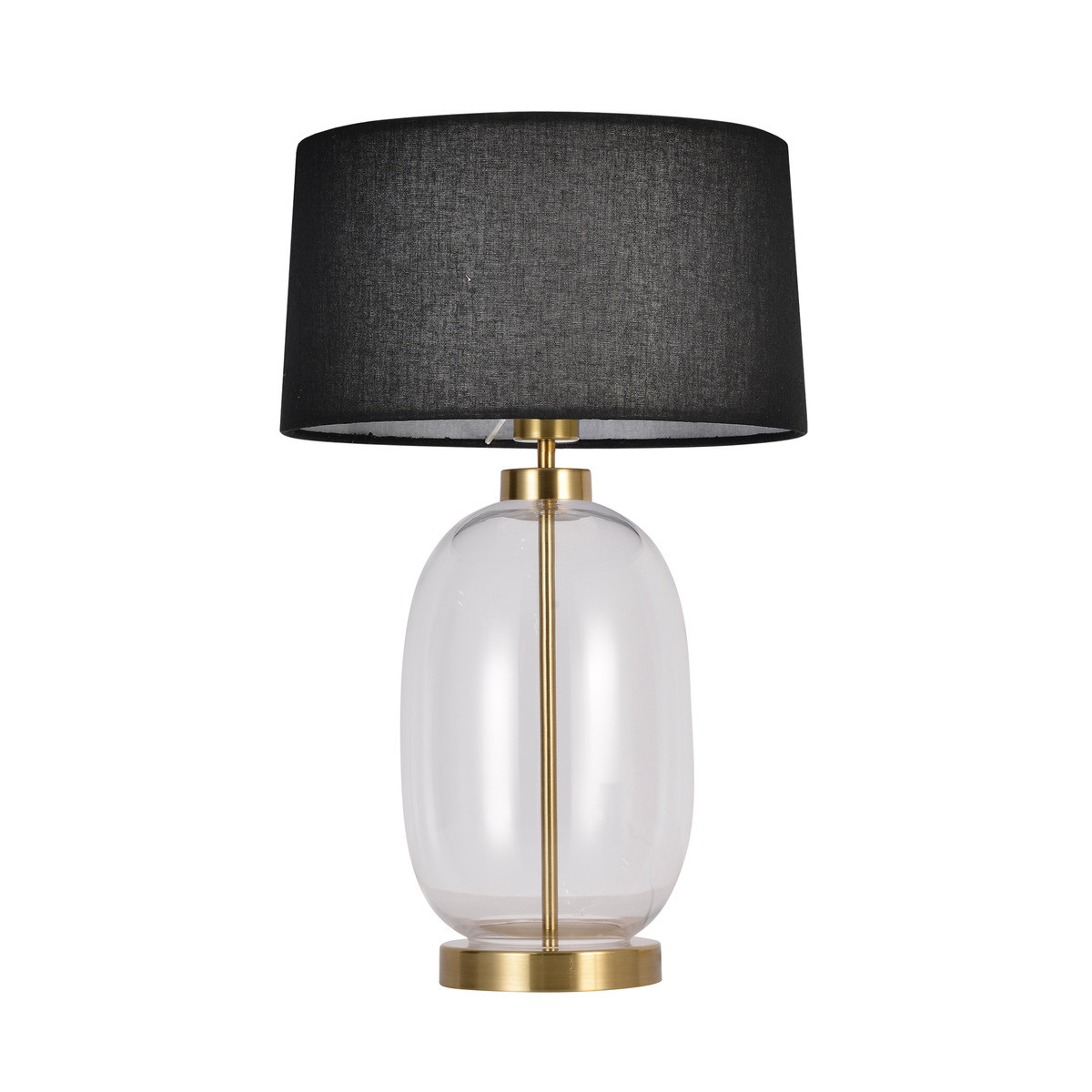Lampa biurkowa Light Prestige Amur czarno-transparentna 1xE27