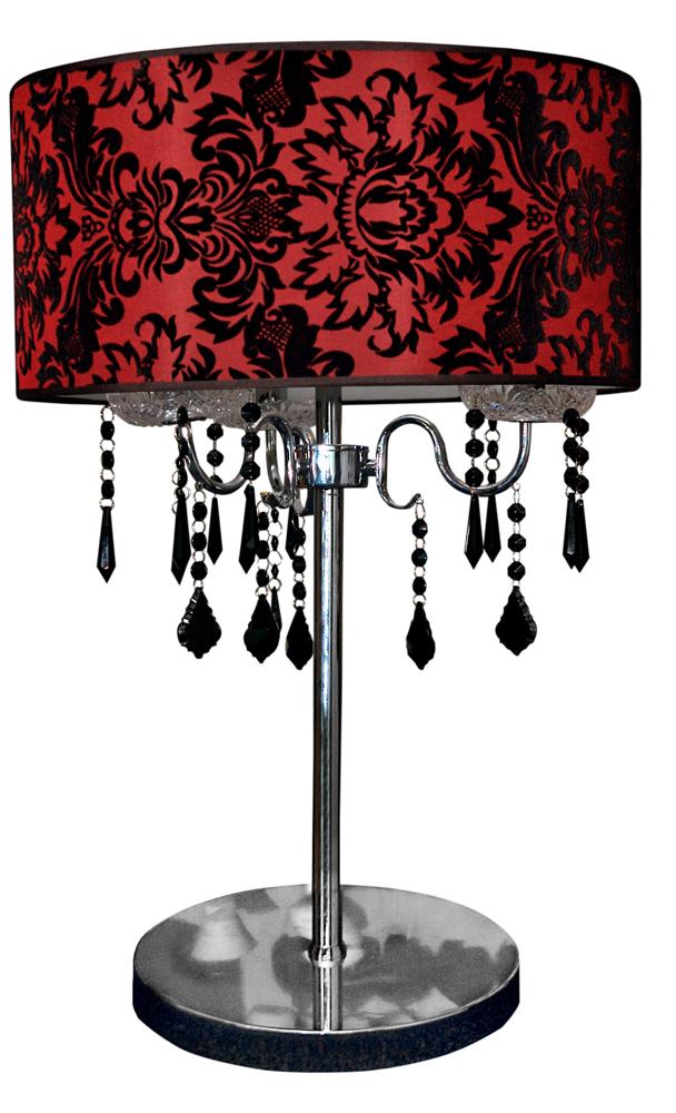 Lampka stołowa Astor 3xE14 biały glamour