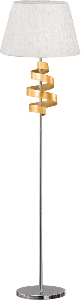 Lampa podłogowa Denis 1xE27 chrom złoty nowoczesny