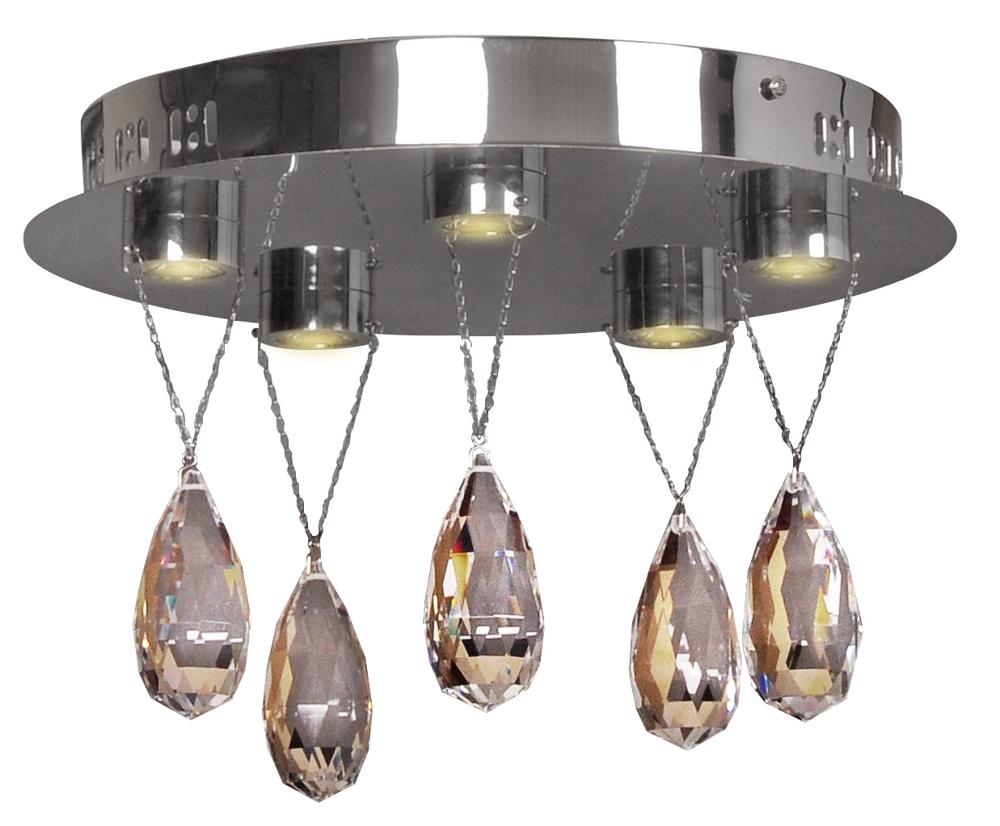 Lampa sufitowa Prisma LED 3W ciepła chrom glamour