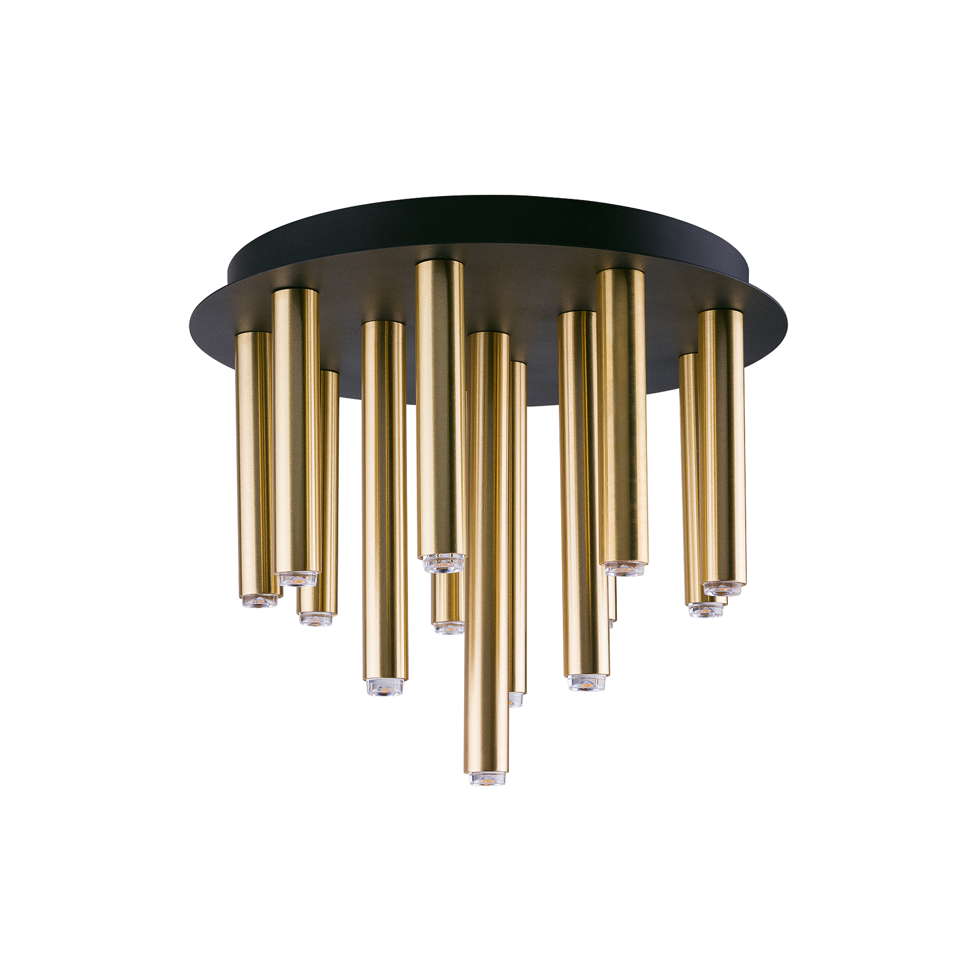 Lampa przysufitowa Nowodvorski STALACTITE 13xG9 mosiądz salon 28 cm